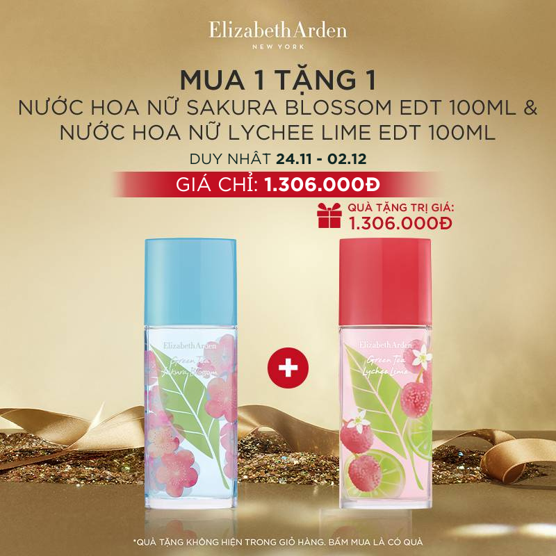 [MUA 1 TẶNG 1] Nước hoa nữ Sakura Blossom EDT 100ml & Nước hoa nữ Lychee Lime EDT 100ml