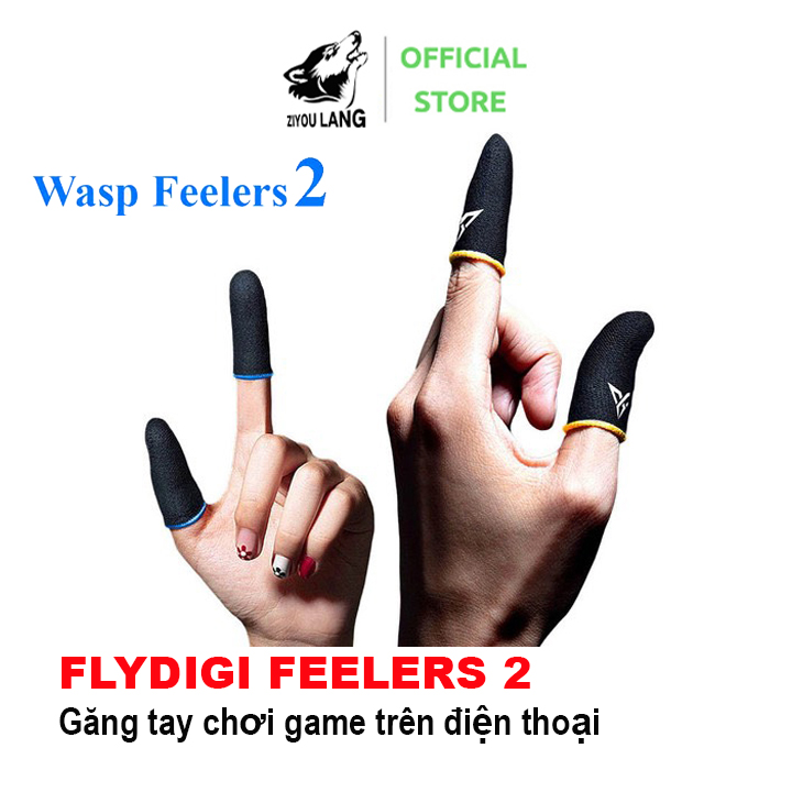 [ LOẠI CAO CẤP ] Flydigi Wasp Feelers 2 Găng tay chơi game Mobile siêu nhạy, siêu co dãn, siêu mỏng nhẹ như chơi tay trần, Bao tay chơi Game, Ngón tay chơi game - Hãng phân phối chính thức