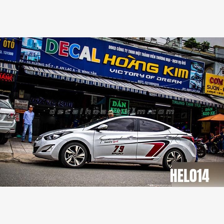 Tem xe ô tô Elantra - HEL014