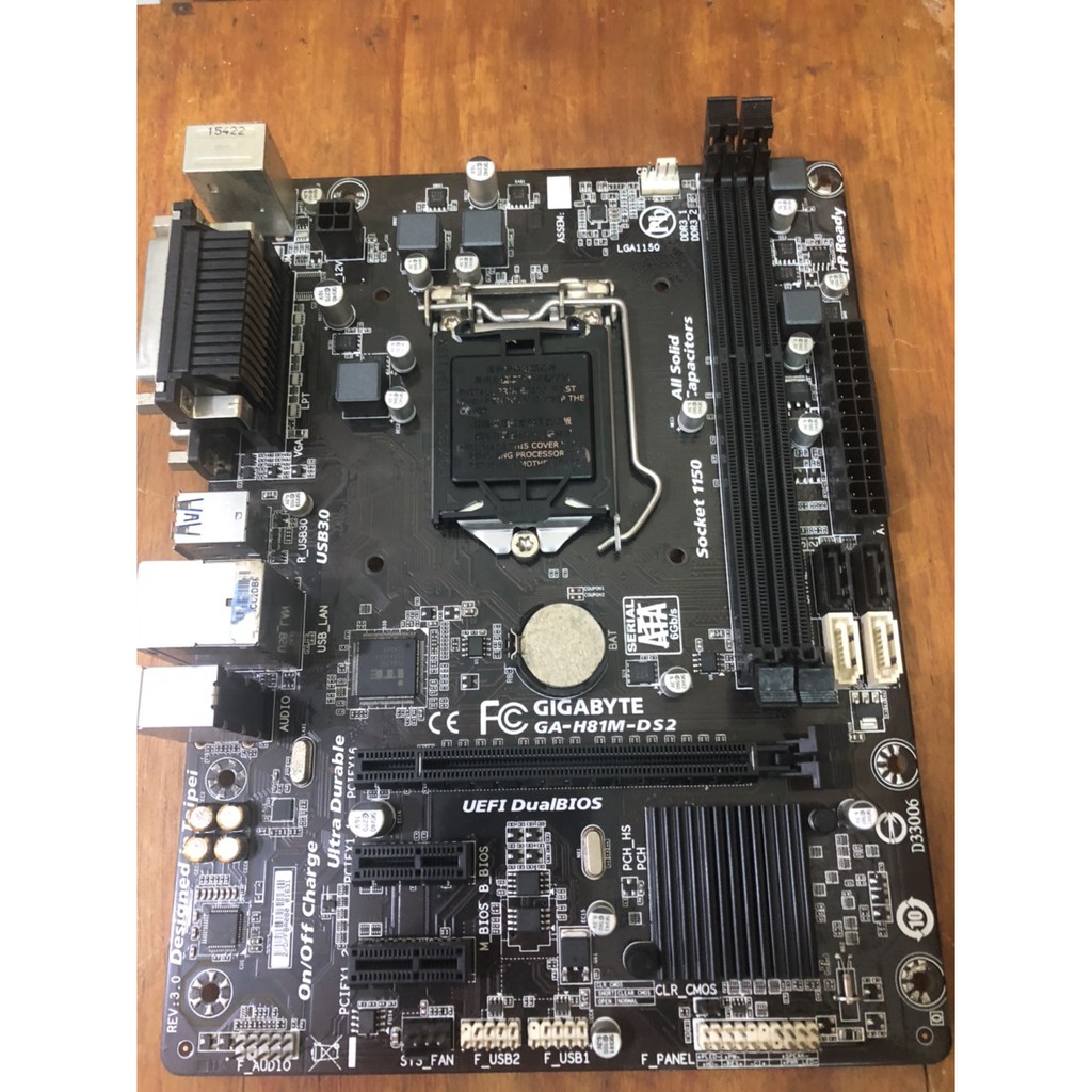 Mainboard gigabyte h81m - ds2 hàng thanh lý nét nguyên zin bh 1 tháng|h81 ds2 rev3.0