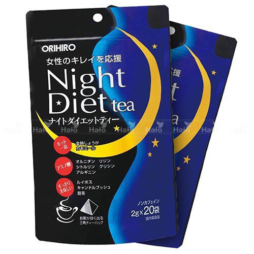 Trà ban đêm Orihiro Night Diet Tea hỗ trợ giảm cân nặng 20 gói