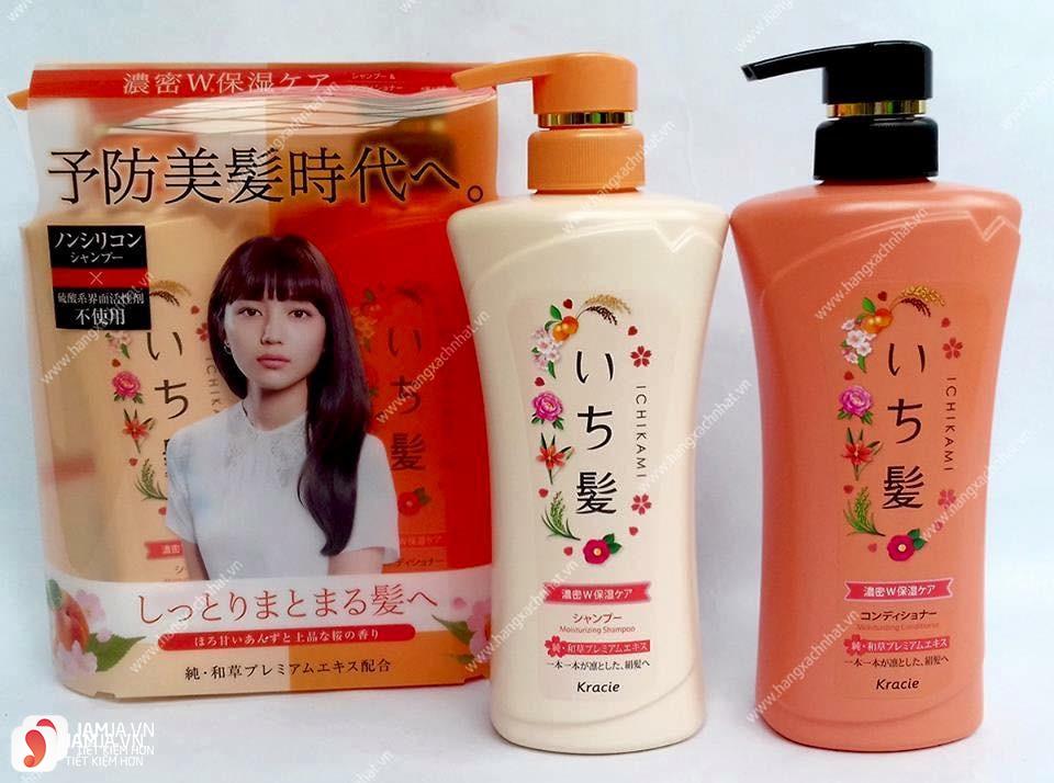 Cặp dầu gội mọc tóc ichikami nhật bản
