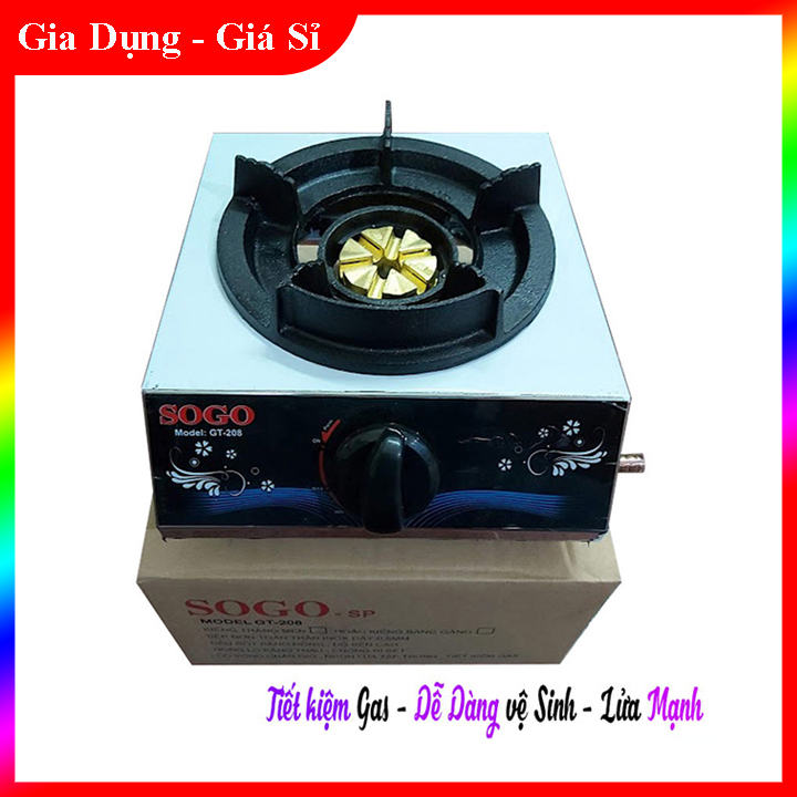 BẾP GAS BÁN CÔNG NGHIỆP KHÈ  SOGO 1 LÒ GT-208S1