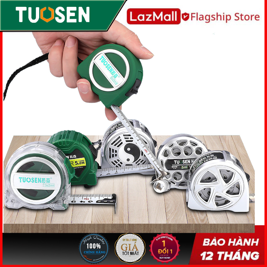 Thước cuộn, thước rút, thước kéo dài 5m, 7.5m (Loại xịn xò) - Một sản phẩm của  TUOSEN