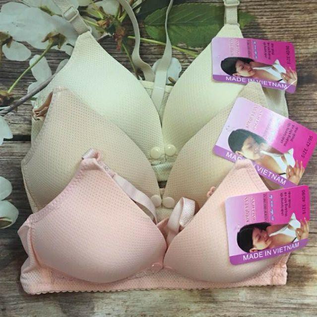 Áo ngực bà bầu mở nắp cho bé bú ( có lỗ thông hơi)