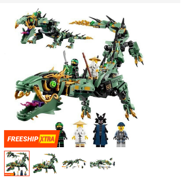 Lắp Ráp xếp hình Lego ninja Rồng Xanh huyền thoại 76053 có 575 mảnh-Legoxanh