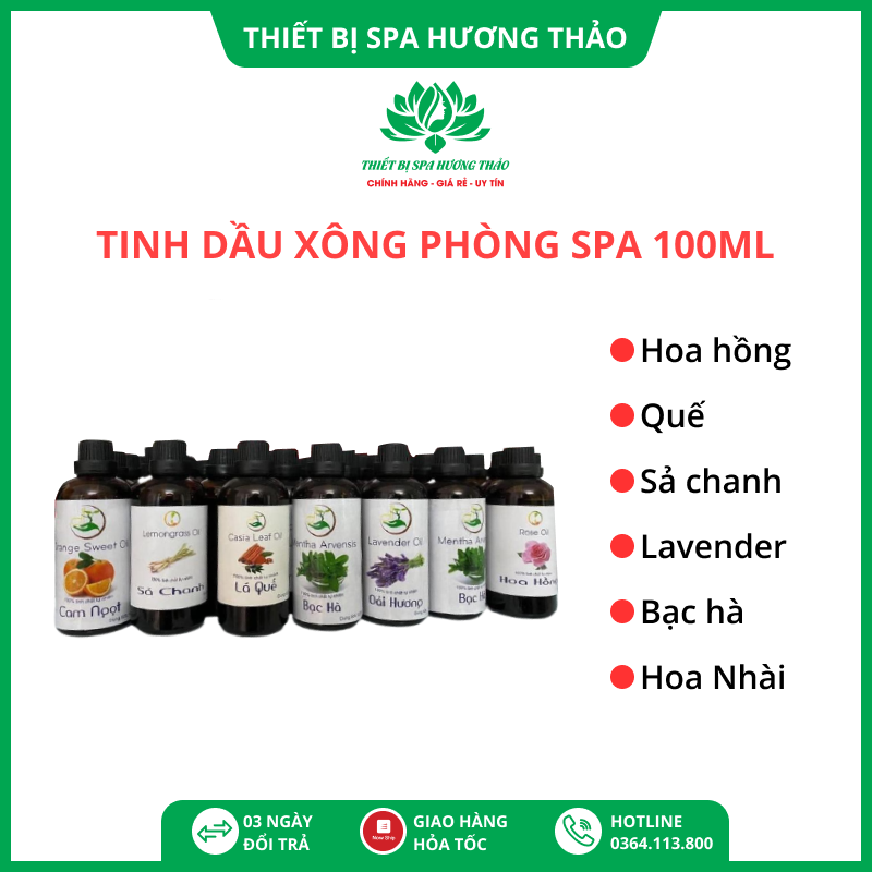 Tinh dầu xông phòng nguyên chất đậm đặc 100ml