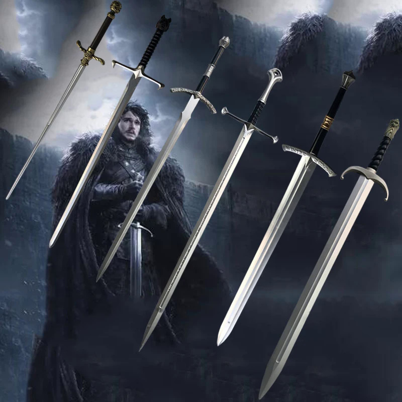 104cm eddard stark thanh kiếm 1:1 thanh kiếm vũ khí phim cosplay thanh kiếm prop vai trò chơi quà tặng an toàn pu mùa đông frost wolf thanh kiếm