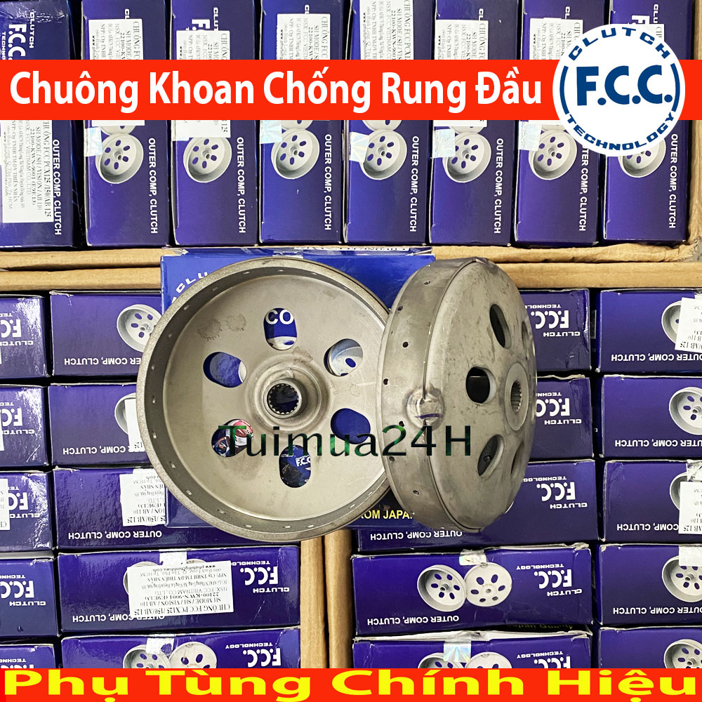 Chuông fcc khoan độ cho xe air blade 125, vario, click 125, pcx, sh mode chống rung đầu