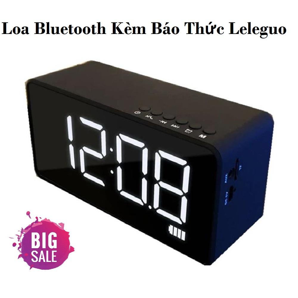 Loa Bluetooth Báo Thức, Loa Mini, Loa Bluetooth Kèm Loa Báo Thức Leleguo Công Suất Loa 3W Âm Thanh Trong Vang, Hiện Đại Thông Minh Dung Lượng Pin Nghe Nhạc 8 Tiếng, Hỗ Trợ Thẻ Nhớ, Cổng AUX