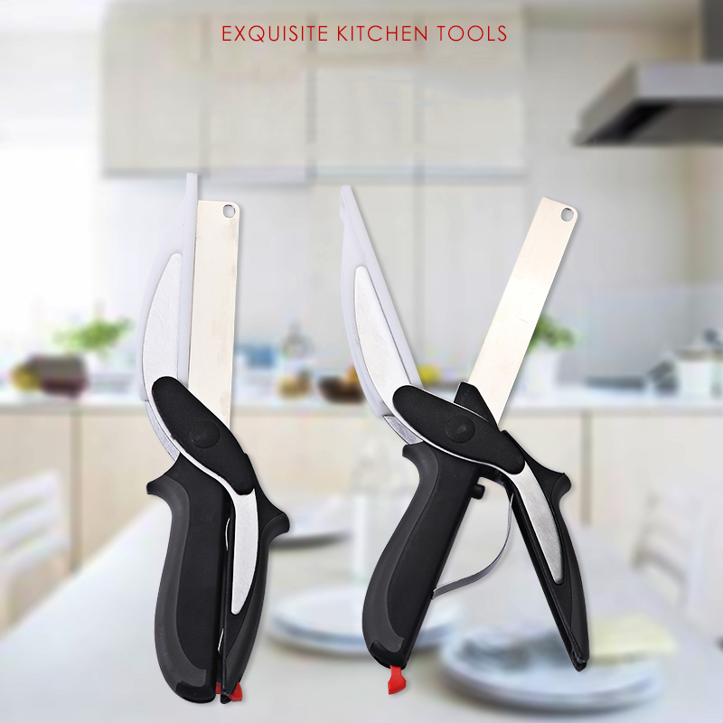 [HCM]Kéo Thông Minh Clever Cutter Đa Năng Tiên Lợi Kéo Đa Năng  CutterKéo Thông Minh 2 Trong 1 Thay Thế Dao Thớt Hợp Kim Thép Cao Cấp Độ Bền Tuyệt Đối Cắt Thịt Rau Củ Quả Nhanh Chóng Và Tiện Dụng Kéo Thông Minh Thay Thế Dao Thớt
