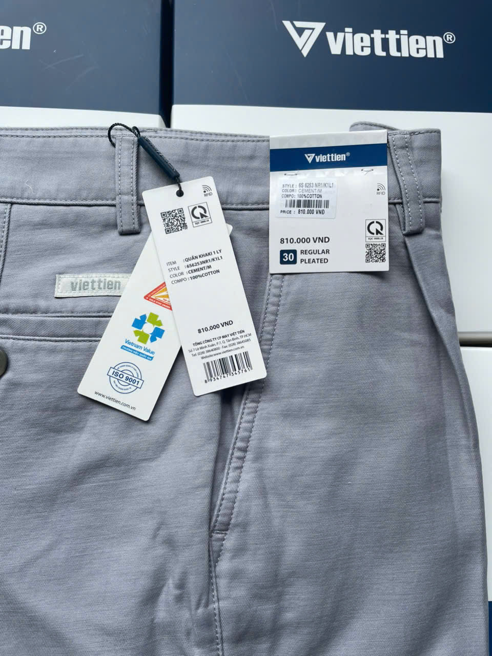  Quần Kaki Việt Tiến có ly  6S6253  