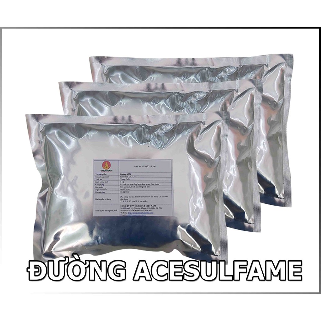 1kg đường acesulfame k - đường siêu ngọt gấp 200 lần đường kính - dùng được cho người tiểu đường