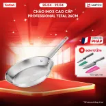 Chảo Inox 18/10 cao cấp Professional Tefal B9210595, 26cm