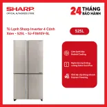 [MODEL 2026][FreeSHIP COD + Lắp Hà Nội] Tủ lạnh Sharp Inverter 525 lít SJ-FX610V-SL