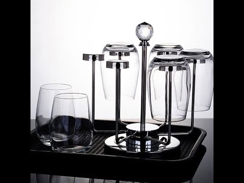 Giá úp cốc Inox xoay 360 độ
