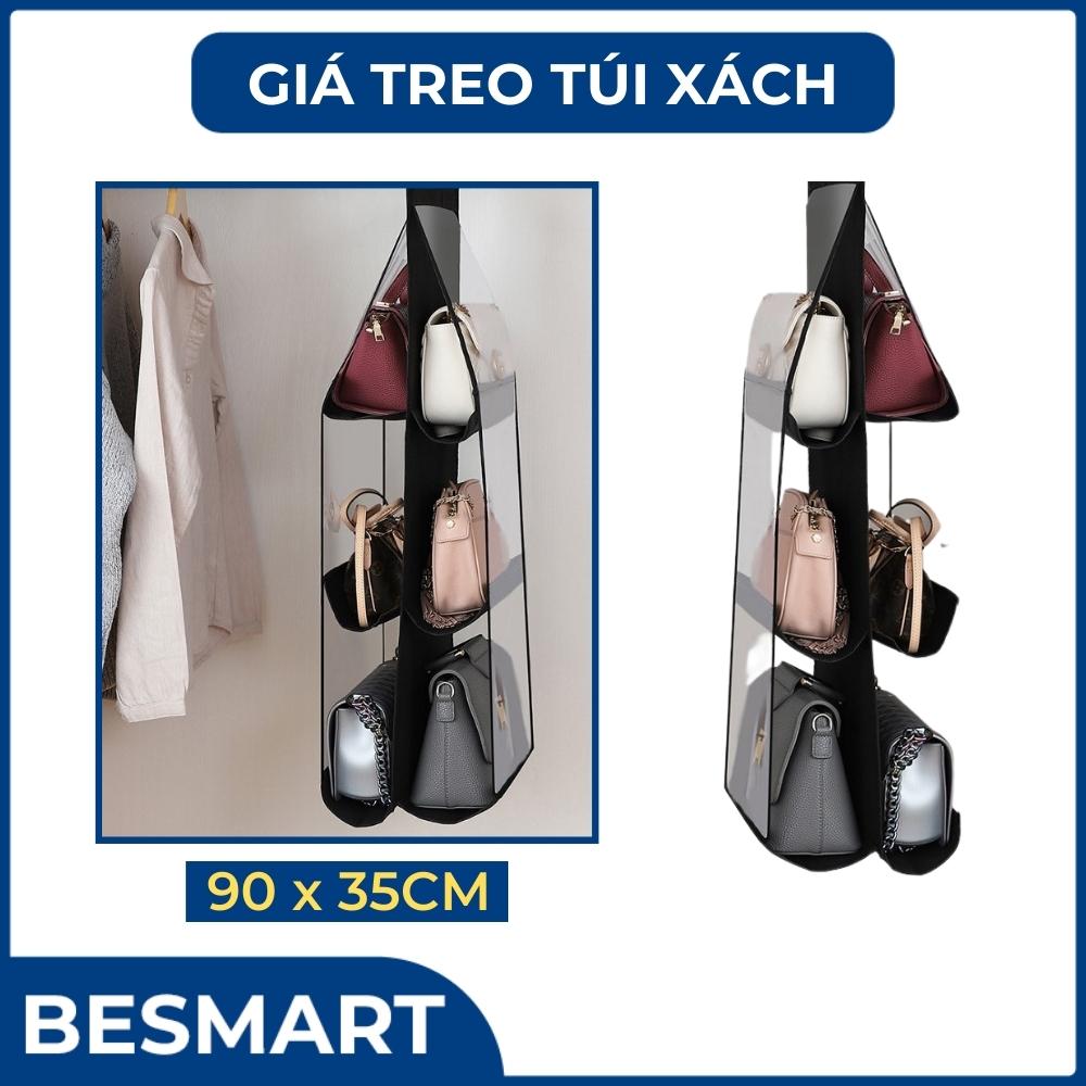 Túi treo giỏ xách 6 ngăn, túi treo bảo vệ túi xách, giá treo túi xách 6 ngăn