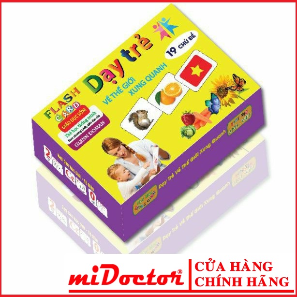 Thẻ Học Flash Card Học Tiếng Anh Cho Bé - Học Liệu Glenn Doman - Hãng miDoctor