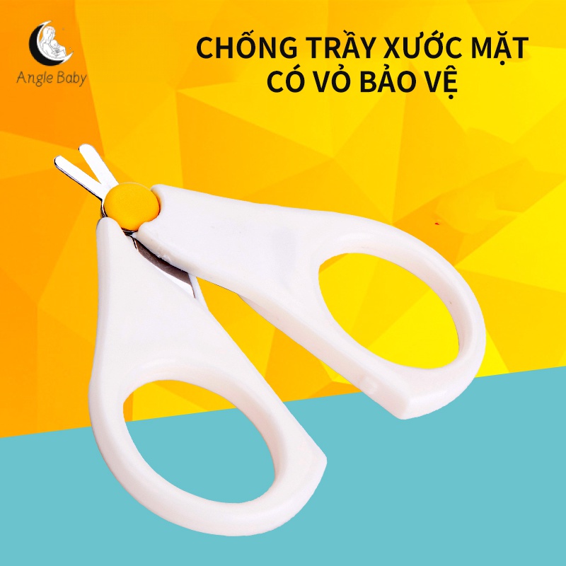 Kéo cắt móng tay cho bé, kéo cắt móng tay nhỏ an toàn cho bé, kéo cắt móng tay chống thịt cho bé, kéo cắt móng tròn