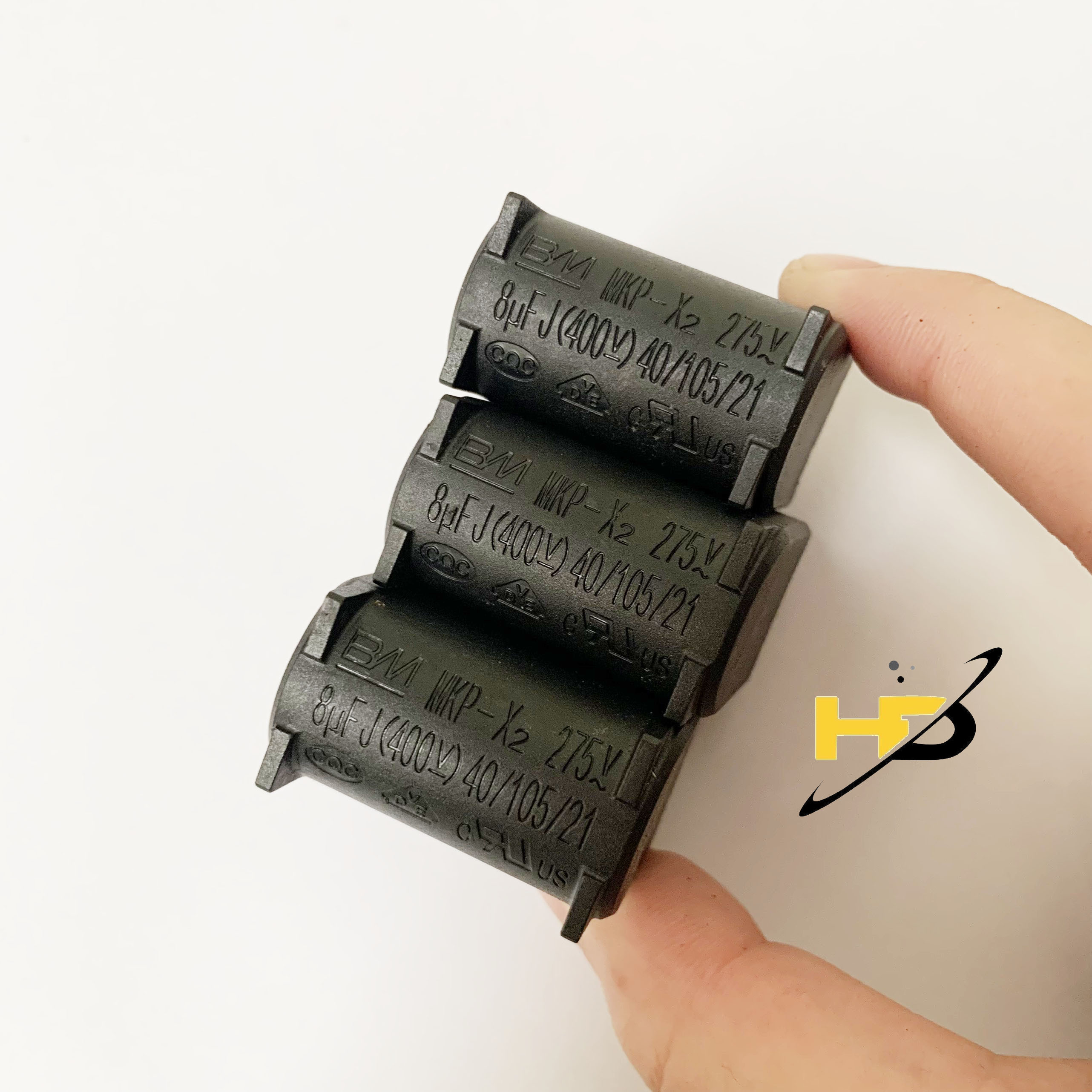 Tụ bếp từ 8uf 275vac 400vdc, tụ mkp dáng đứng