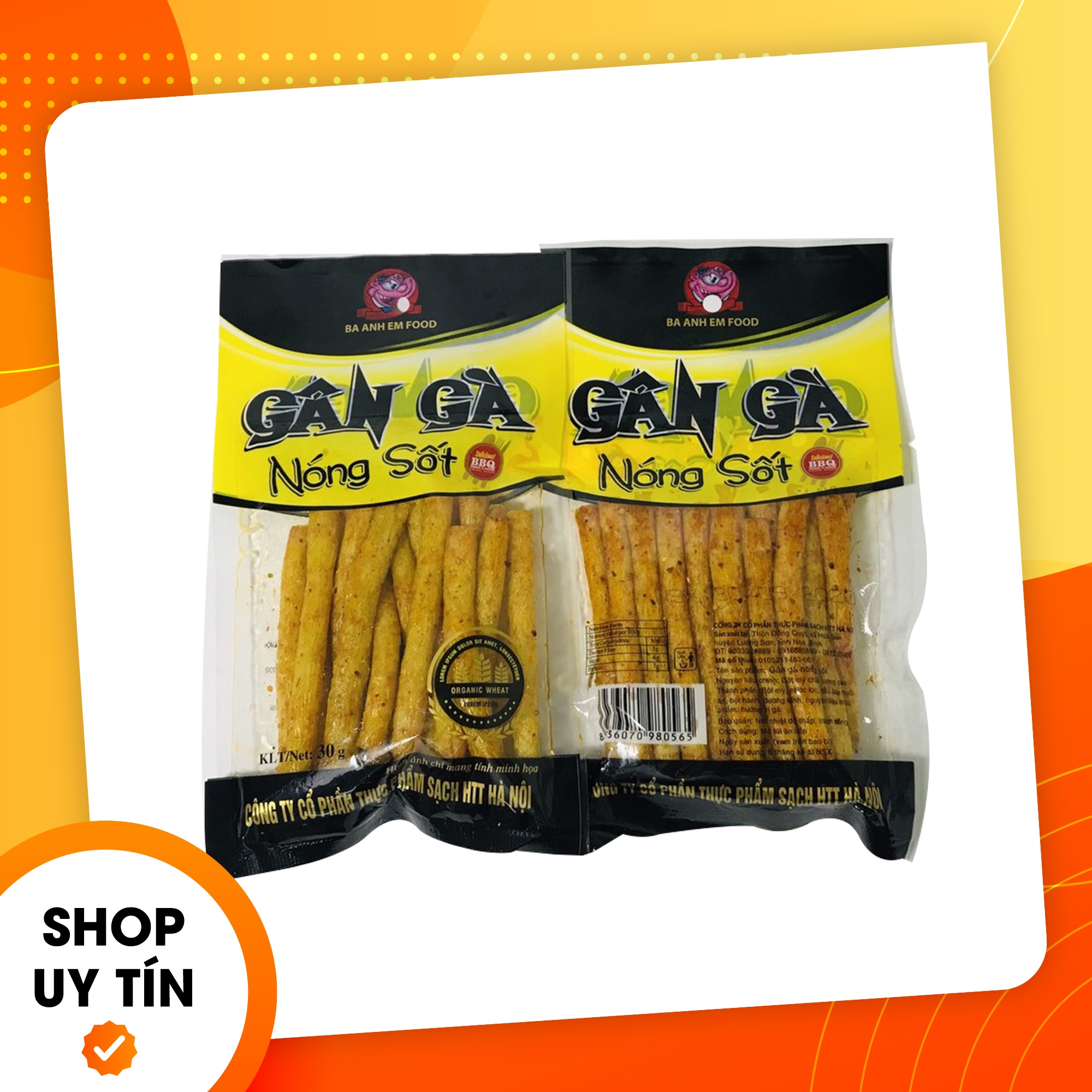 Snack gân gà - snack vòi rồng