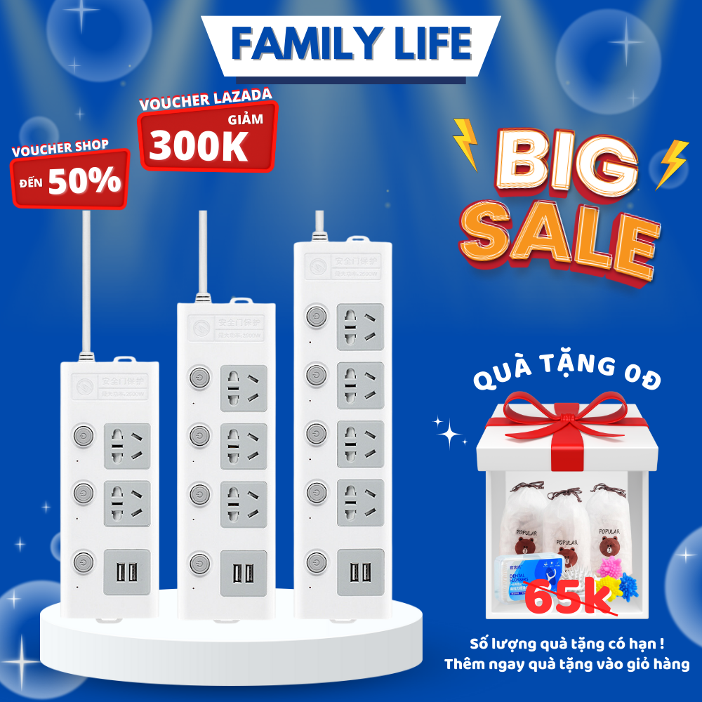Ổ cắm điện đa năng thông minh 2 cổng usb 5v sạc nhanh, ổ chịu tải 2500w, tiết kiệm 30 kilowatt giờ dây nối 2,5m ổ cắm điện ổ điện ổ cắm điện đa năng thông minh ổ cắm điện thông minh ổ cắm ổ cắm điện đa năng ổ cắm