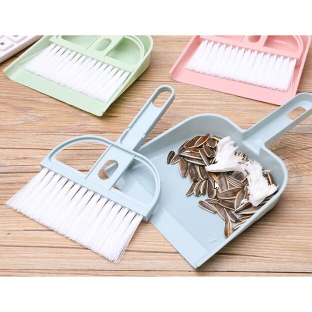 Bộ Chổi Quét Bàn Mini Kèm Ki Hốt Rác Tiện Lợi.