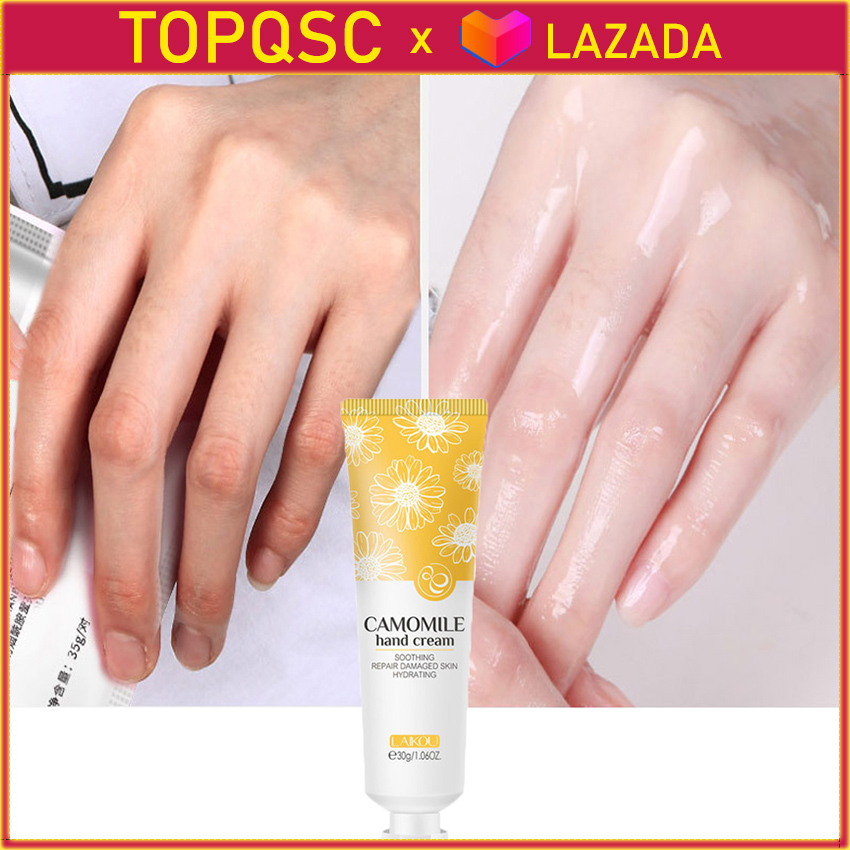 【Còn Hàng x TOPQSC】Kem Dưỡng Da Tay LAIKOU Camomile Làm Dịu Phục Hồi Làn Da Bị Hư Hỏng Dưỡng Ẩm Chăm Sóc Tay 30G