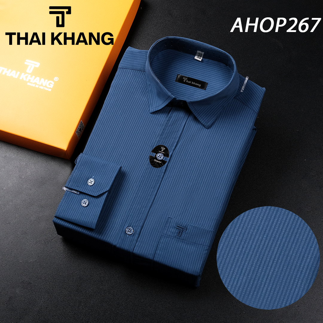 Áo sơ mi dài tay nam cao cấp Thái Khang co giãn siêu mềm mát loại áo sơ mi