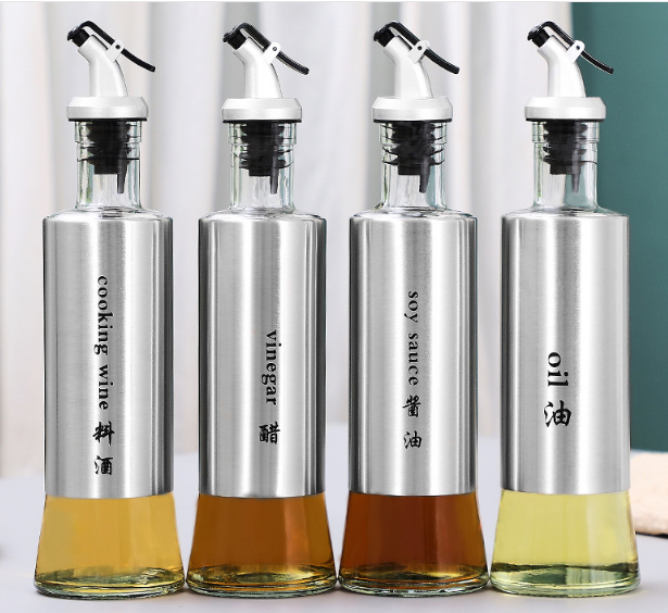 (tặng phễu nhựa)  Chai Thủy Tinh Đựng Dầu Ăn Chiết Rót Dầu, Nước Mắm Cao Cấp 300 ml - Chai Đựng Dầu Ăn Chiết Rót Dầu, Nước Mắm Cao Cấp - chai đựng giấm - nước mắm - chai chiet dau an - chai dung dau an -