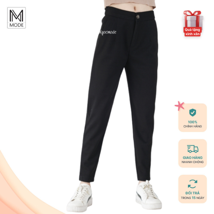 Quần Baggy Nữ Ngocmde Vải Dạ Cao Cấp Cạp Cao Kết Hợp Lưng Chun Với Các Gam Màu Trung Tính Ấp Áp Cho Mùa Thu Đông