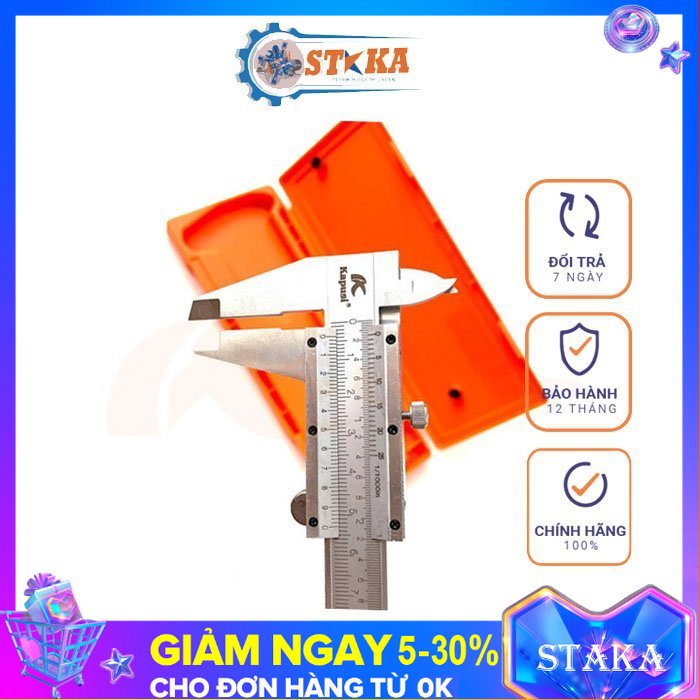 Thước kẹp cơ khí kapusi nhật bản 150mm - 200mm - 300mm, thước cặp cơ khí tiêu chuẩn chất lượng cao, thước kẹp cơ 200 k-0121
