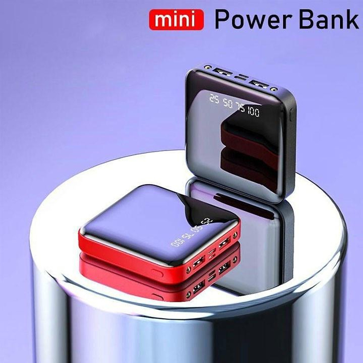 Pin dự phòng xịn, giá rẻ ,pin sạc dự phòng mặt gương chất lượng,sạc dự phòng 12.000 mah giá tốt,sạc dự phòng mini dung lượng lớn 12.000 mah power bank pb2 | sạc nhanh thông minh - hàng nhập khẩu