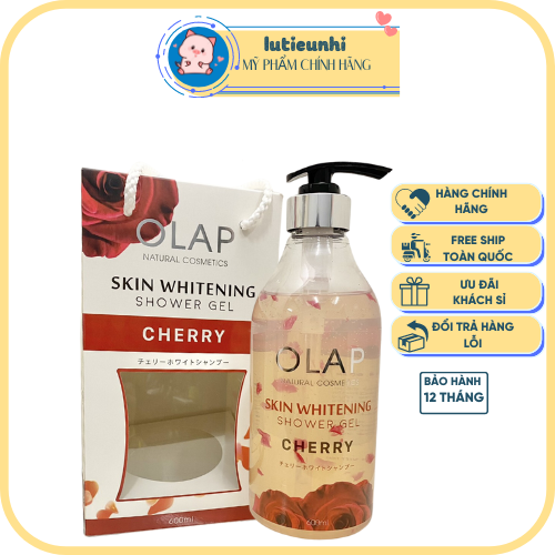 Sữa tắm trắng da Olap French hương Cherry.