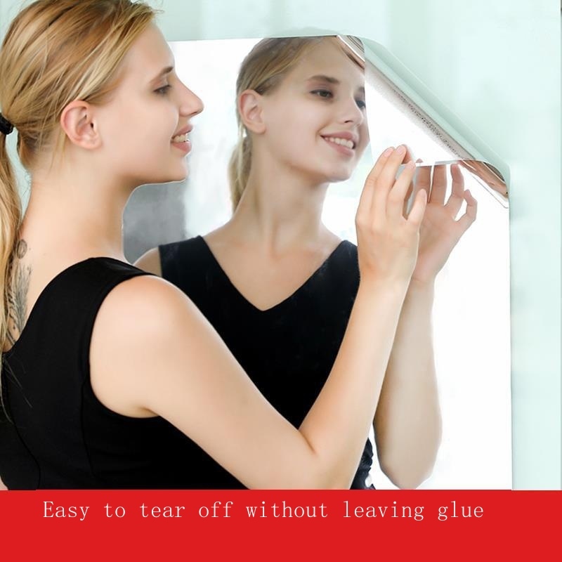 50x150cm cơ thể mềm mại cầu tàu kính dán gương dán ống kính sáng tạo 3 d giấy dán tường trang trí gương gương treo tường