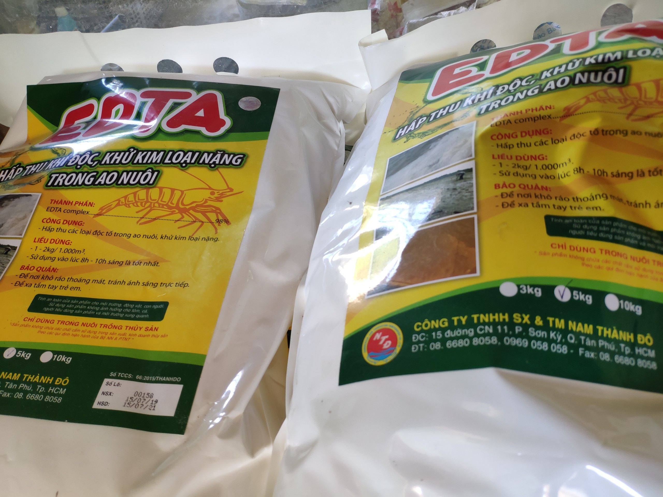 100g EDTA chuyên gia khử phèn khử clo hấp thu kim loại nặng ổn định PH cho hồ cá, tôm, tép