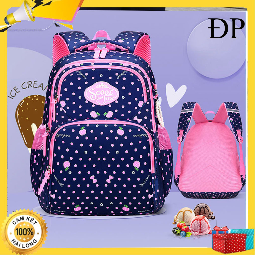 [Size 39cm] Balo đi học cho bé hoạ tiết nhí đáng yêu- Ba lô học sinh từ lớp 1- lớp 3-Cặp sách bé trai bé gái tiểu học chống gù chống thấm nước siêu nhẹ cho bé(balo di hoc cho be cap1)