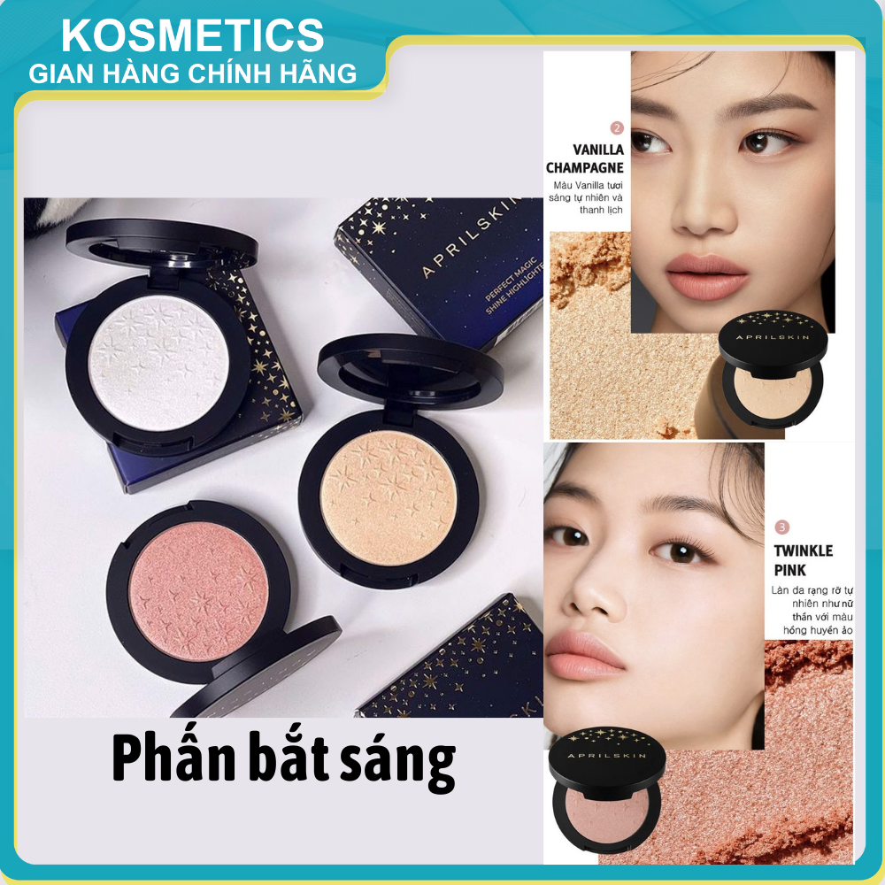 Phấn bắt sáng aprilskin perfect magic shine highlighter 15g
