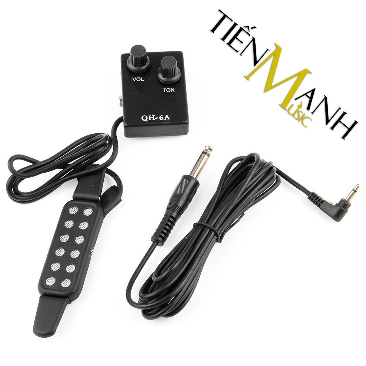 Acoustic Guitar Pickup QH-6A (Bộ thu âm Đàn Guitar - Cam kết 100% hàng Thanh Hoa Hoàng)