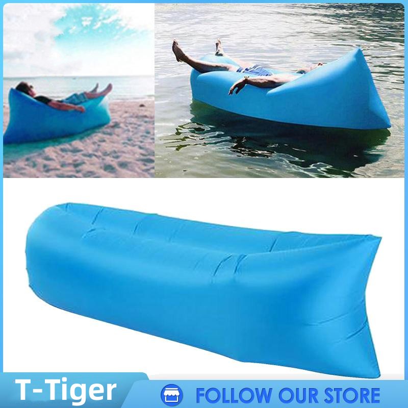 Freeship, ghế hơi du lịch không cần bơm, sofa văn phòng, đệm hơi du lịch, phượt, dã ngoại túi gió