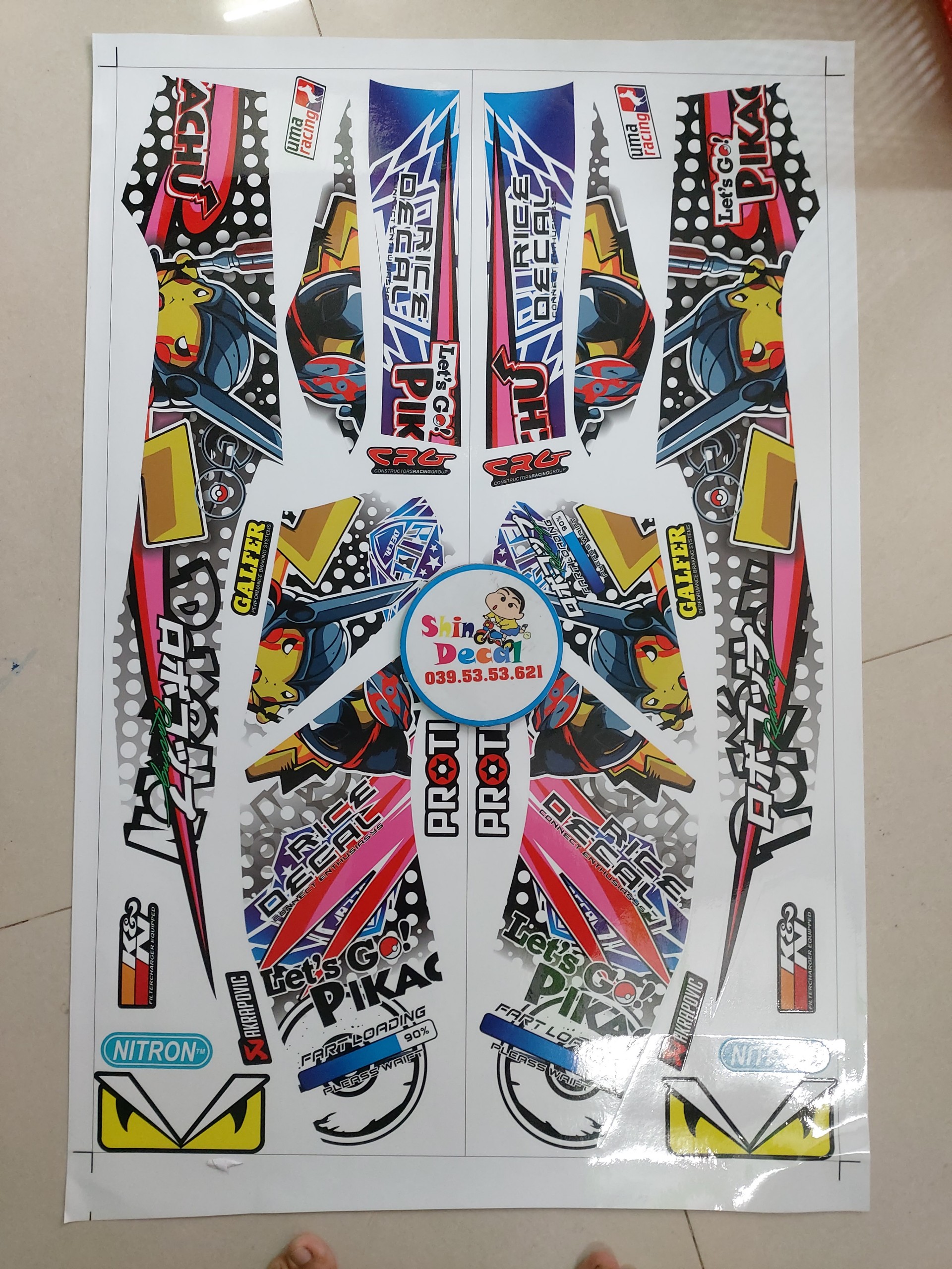 [HCM]Tem sirius xăng cơ chuột điện tặng logo