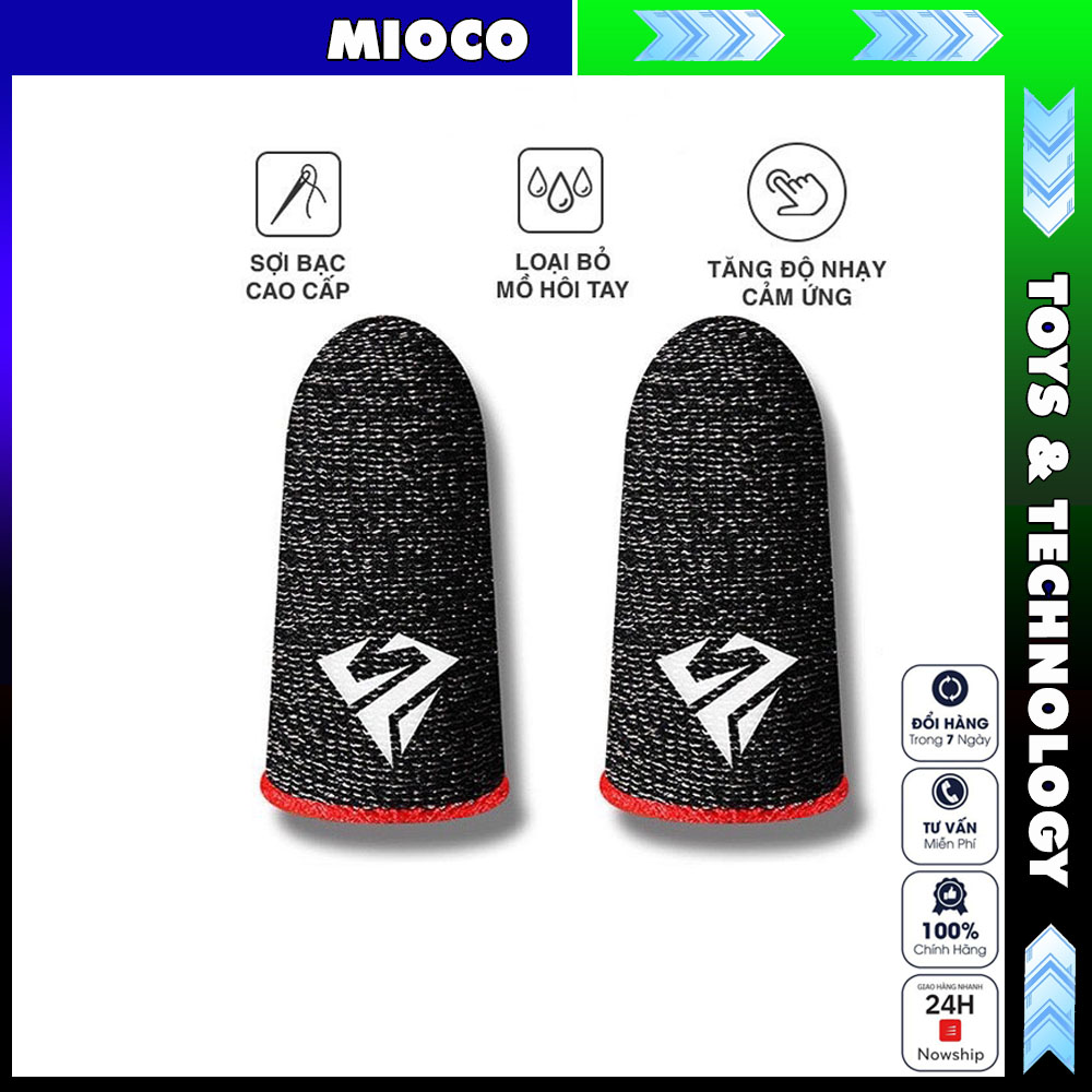 Găng tay chơi game ff MEMO sợi bạc cao cấp chống mồ hôi co giãn tốt tăng độ nhạy cảm ứng