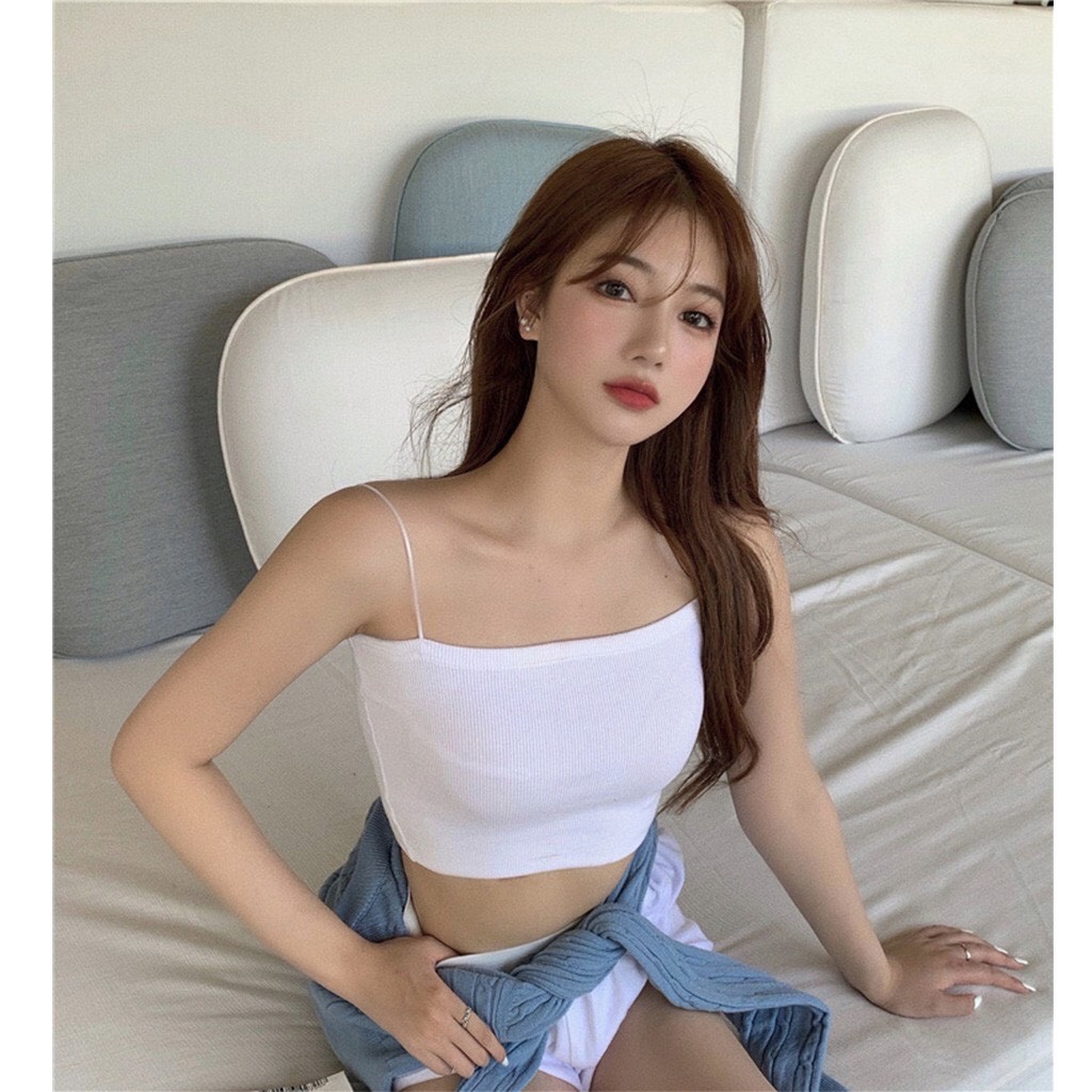 Áo hai dây sợi bún - siky - 2s01