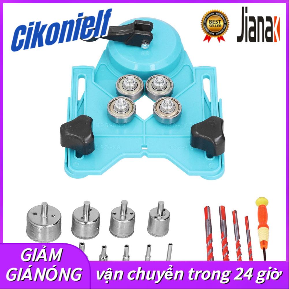 How Saw Kit, Large Clearance Hole Triangle Shank Diamond Drill Bit for Ceramic Glass