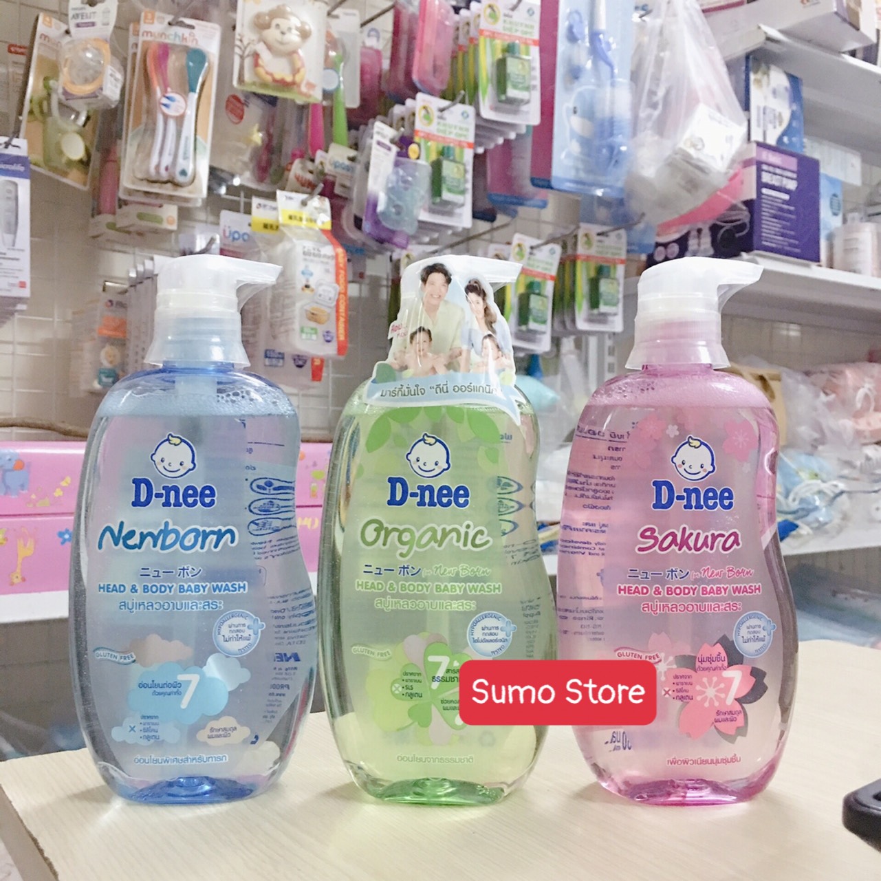 Sữa tắm gội toàn thân dnee organic 380ml