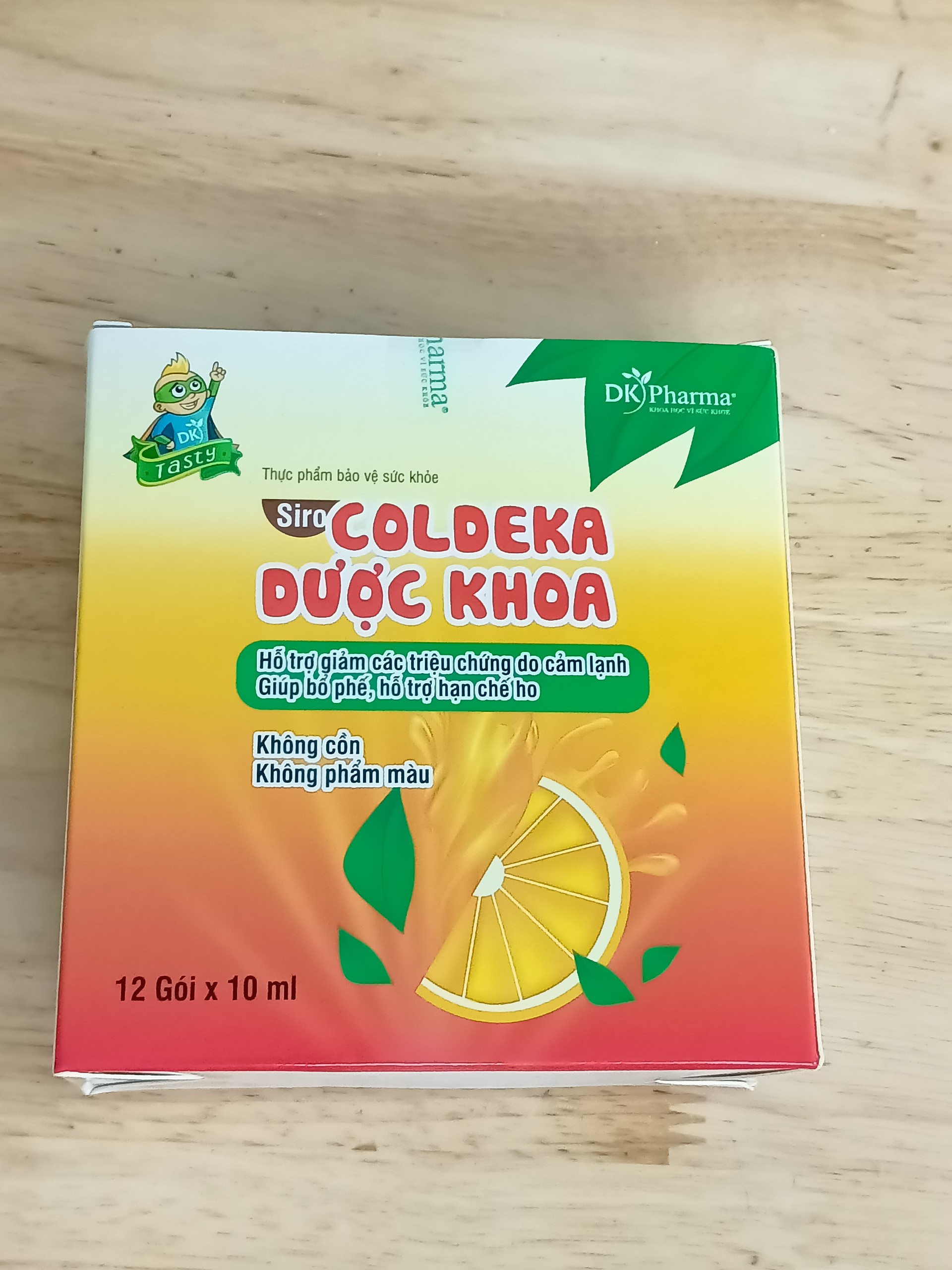 Siro Coldeka Dược Khoa hộp 12 gói x 10ml - Hỗ trợ giảm ho