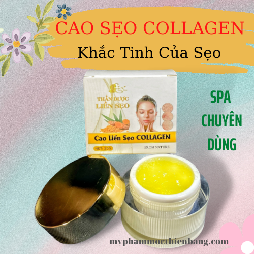Cao liền sẹo collagen lành sẹo rỗ, sẹo lõm, sẹo lồi