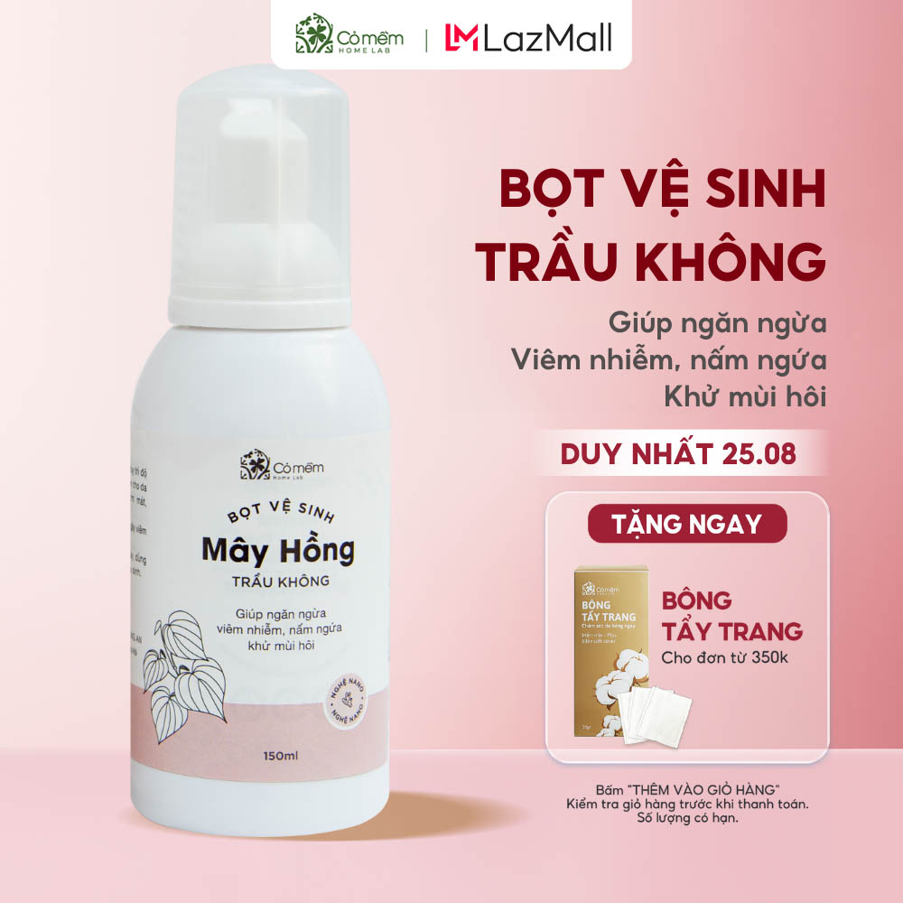 [TRỢ GIÁ 8%] Vệ Sinh Phụ Nữ Mây Hồng Chiết Xuất Trầu Không  Giảm Viêm Nhiễm Nấm Ngứa Cỏ Mềm