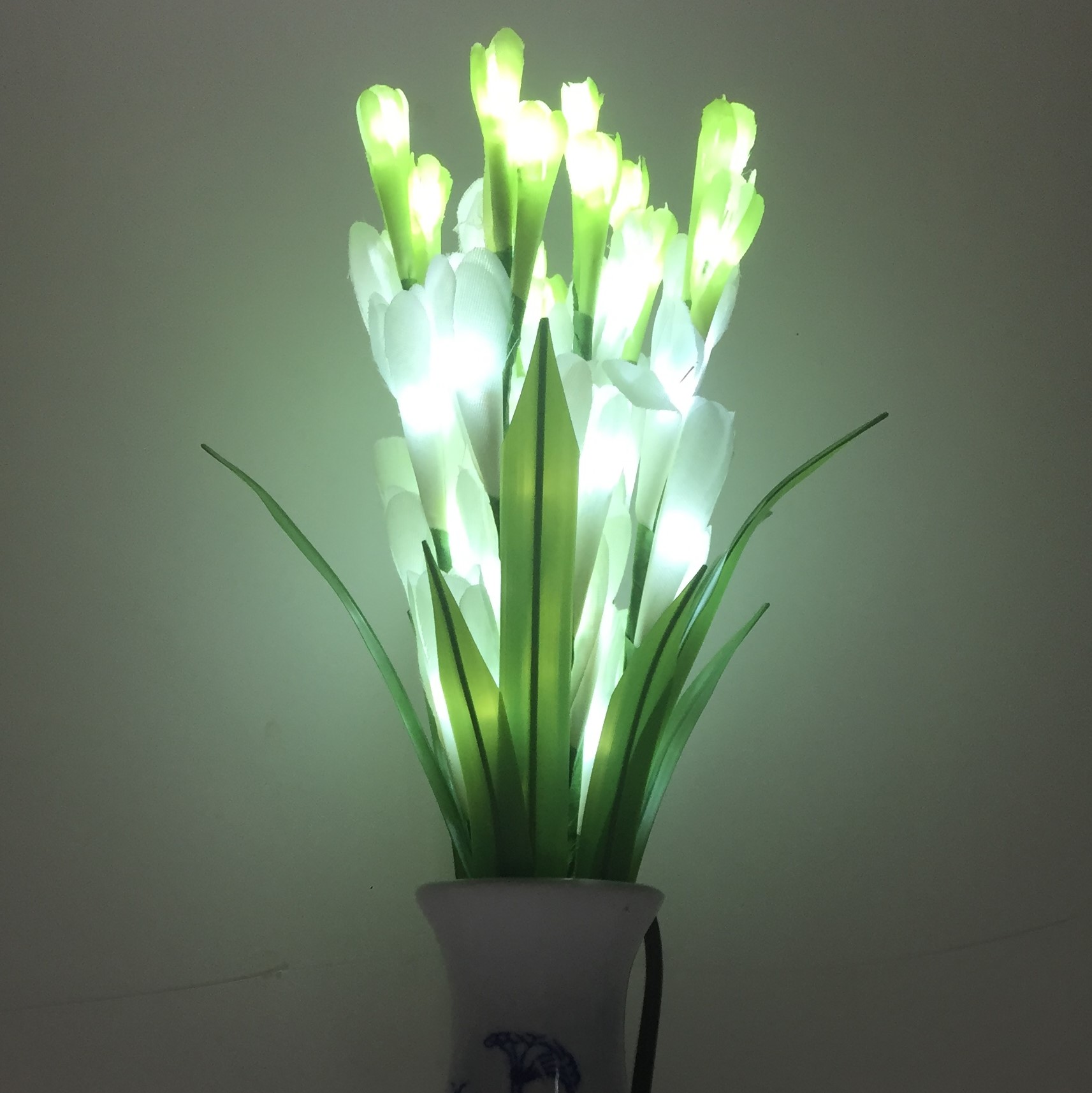 Hoa Huệ Trang Trí - Lọ Hoa Huệ Điện 7 Cành