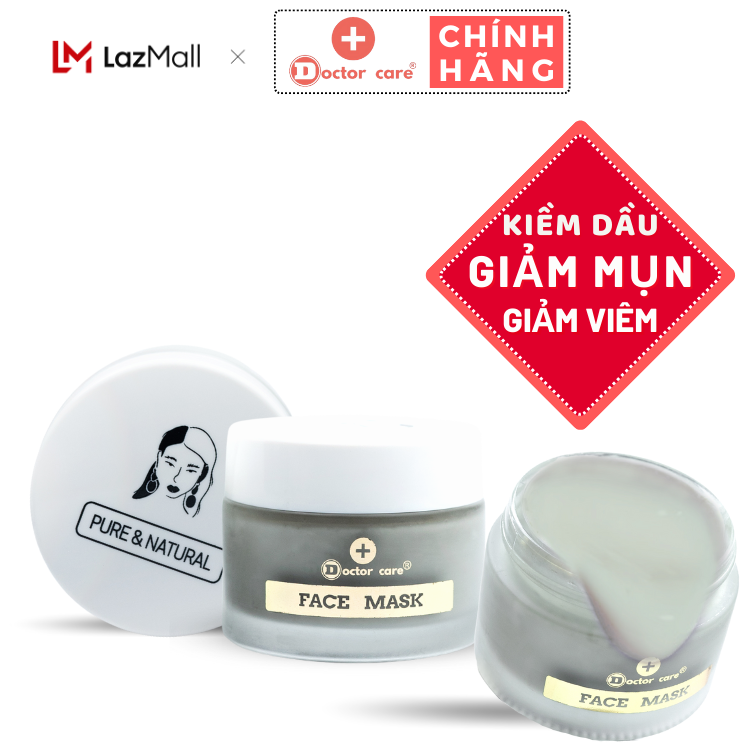 Mặt nạ đất sét giảm mụn cho da dầu doctor care face mask 50g green clay tea tree